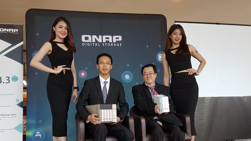 From left: Arthur Yeh, Head of Business Development of QNAP Asia Pacific and Alvin Ting, QNAP Sales Manager for Malaysia 
