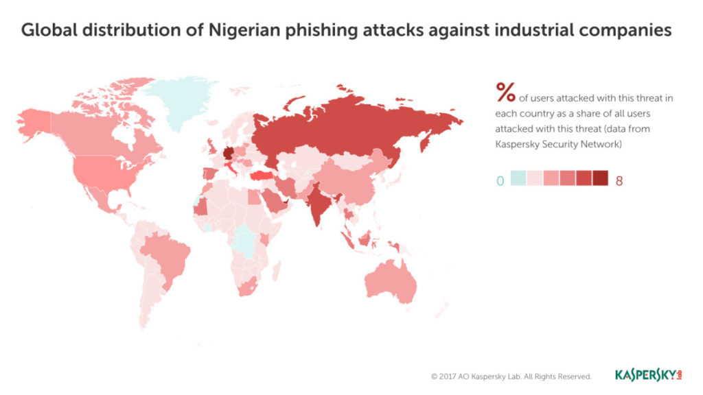 Kaspersky says latest wave of Nigerian phishing scams are taking a more sinister turn 3