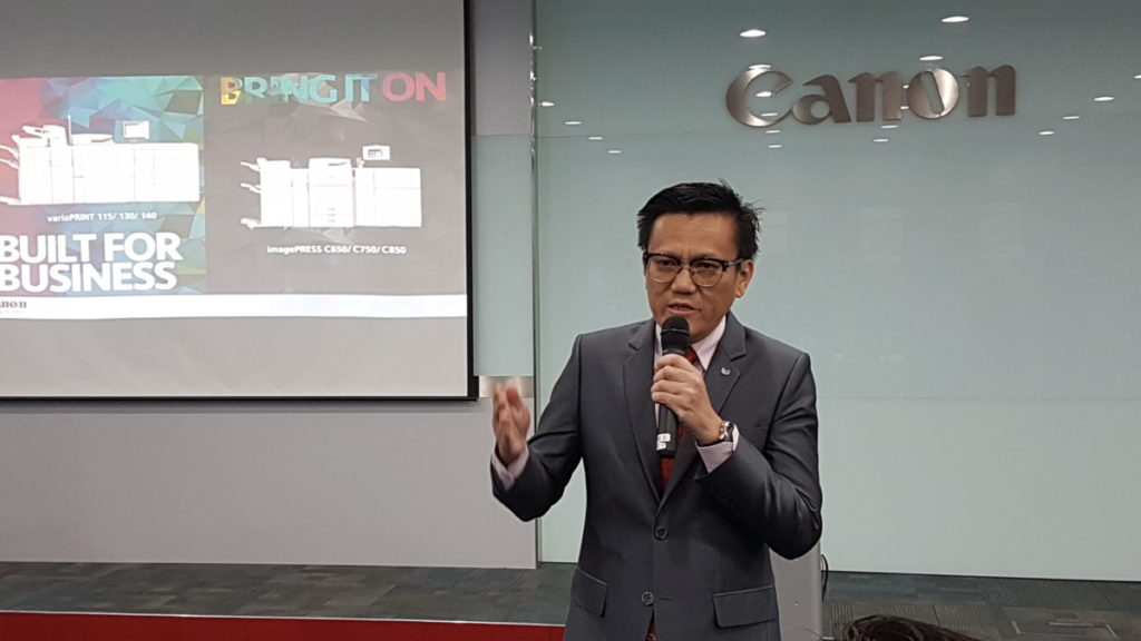 Mr. Andrew Koh, President and CEO of Canon Marketing (Malaysia)