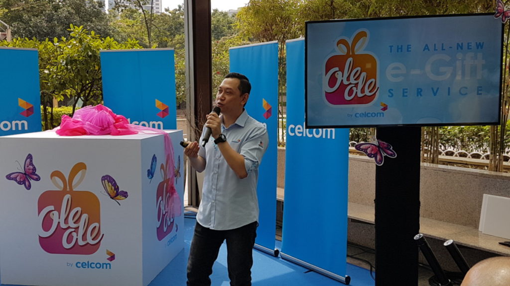 Zalman Aefendy Zainal Abidin, Chief Marketing Officer, Celcom Axiata Berhad sharing more abotu the new OLEOLE e-gifting service
