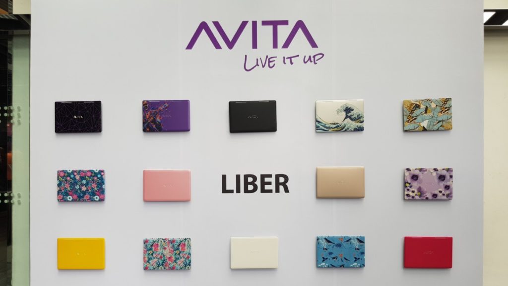 A selection of the customisable aesthetic variants available for the Avita LIBER