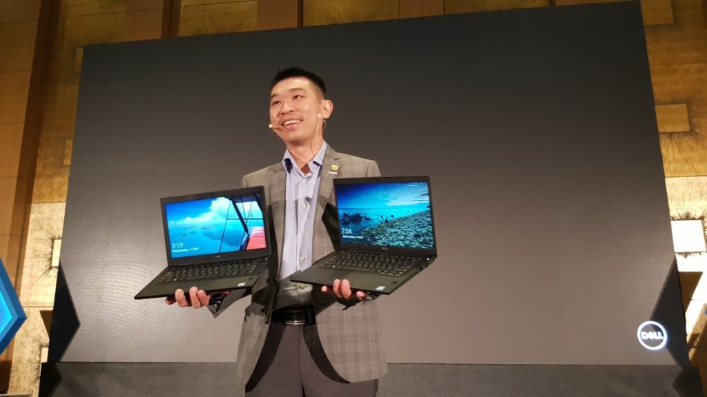Christopher Choong, Field marketing Manager, Client Solution Group, Dell Malaysia sharing Dell's innovations in offering larger displays in smaller form factors.