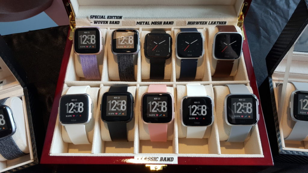 The Fitbit Versa sports a wide array of changeable proprietary straps that come in Horween leather, metal and more.