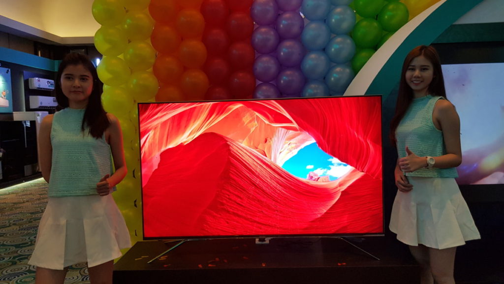 The Hisense U7A TV was on display at the launch