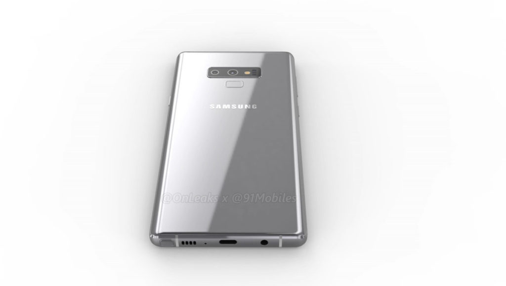 Galaxy Note9 renders surface with rear fingerprint reader 2