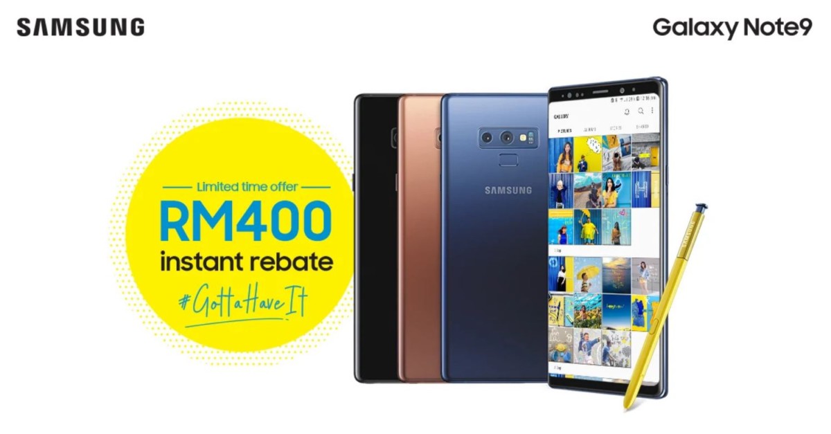 Galaxy Note9 Malaysia rebate offer