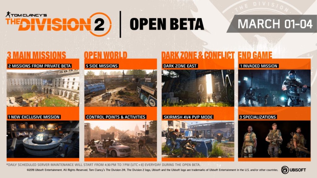 Lock and load agents, Tom Clancy’s The Division 2 open beta is here 2