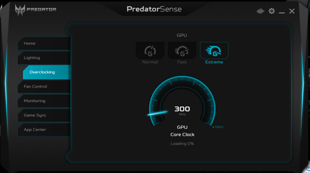 The Predator Triton 500 has a potent overclock mode that ramps up the fan temperature and clock speed to tackle demanding games