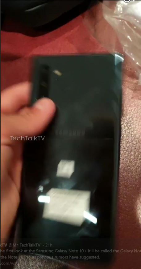 Samsung Galaxy Note10 plus rear