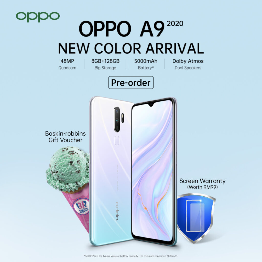 Sweet looking OPPO A9 2020 Vanilla Mint up for preorders with delicious surprise 3