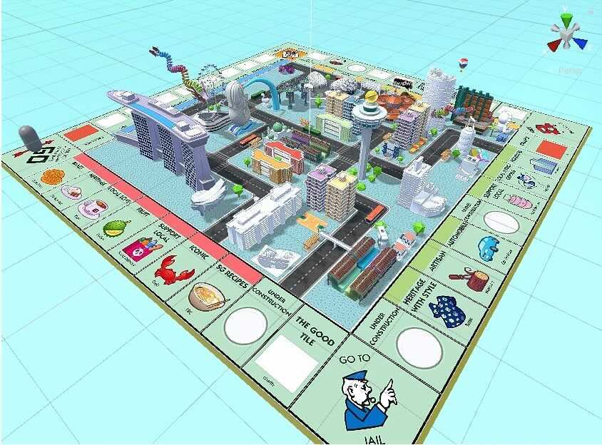 Monopoly Explore! SG mobile game art