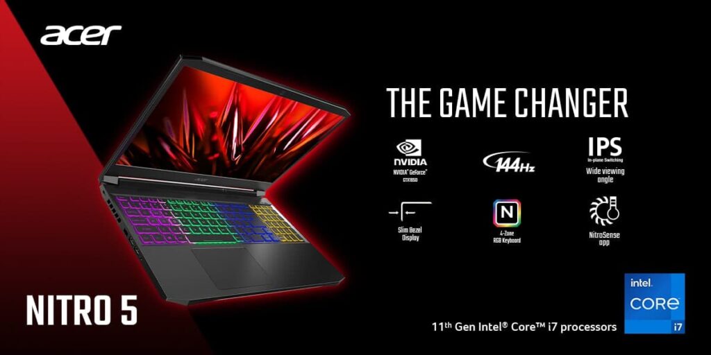 Acer Predator Helios 300 Nitro 5 2021 gaming laptop red