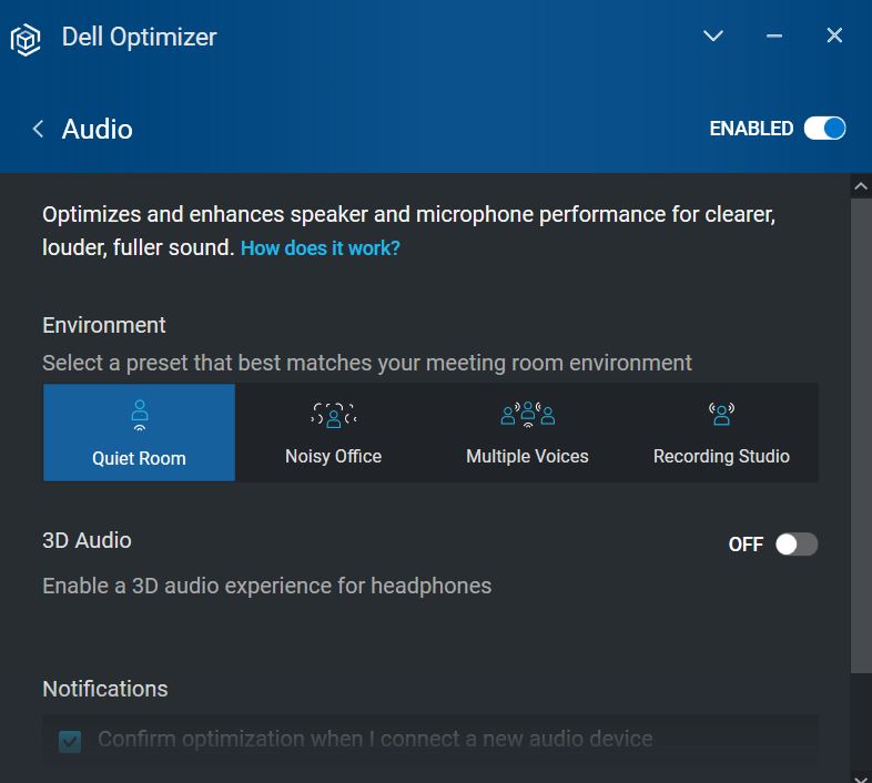 Dell Latitude 7320 2-in-1 Review Audio Enhancements