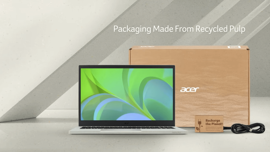 Acer Aspire Vero laptop packaging