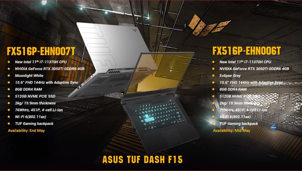 ASUS TUF Dash F15 hero