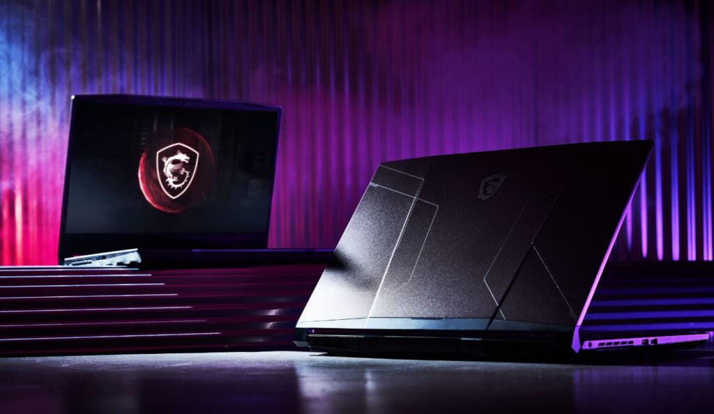 MSI Pulse GL76 front and rear