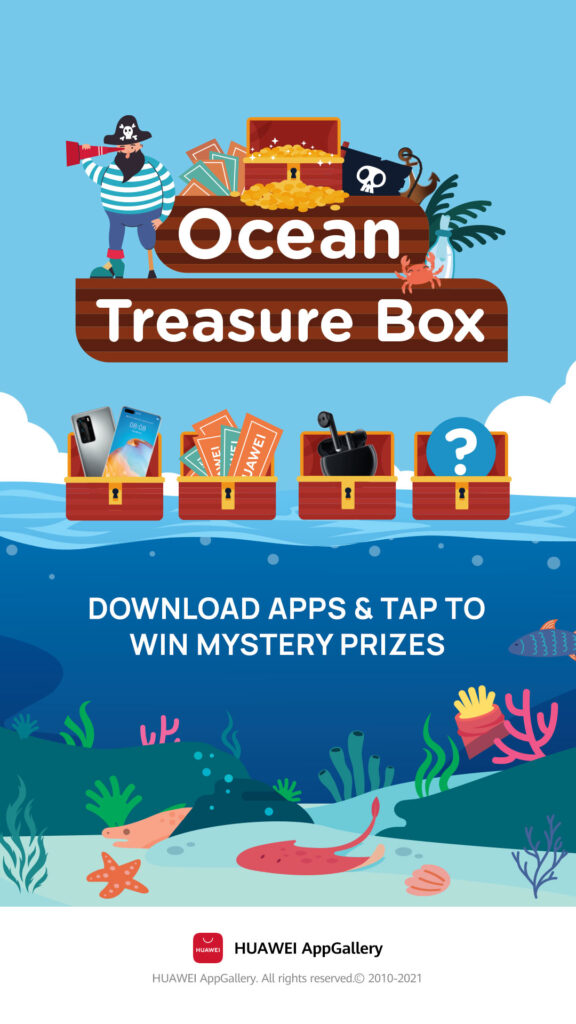 Huawei Ocean Treasure Box Appgallery hero art