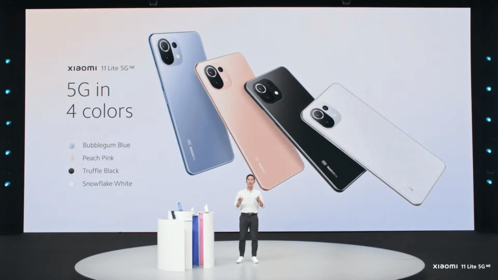 Xiaomi 11 Lite 5G NE colour choices