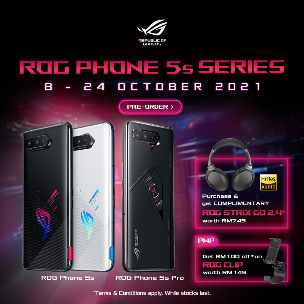 Powerful ASUS ROG Phone 5s Malaysia  preorder promotion