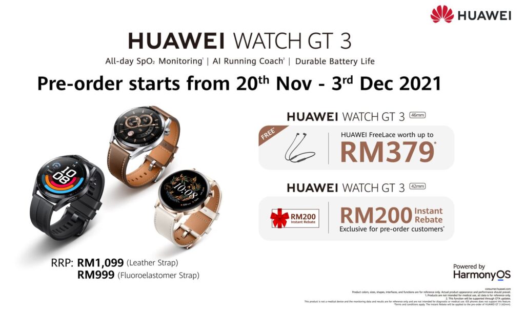 Huawei Watch GT 3 promotion