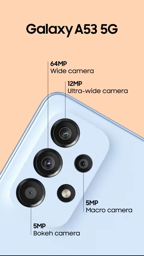 Samsung Galaxy A53 cameras
