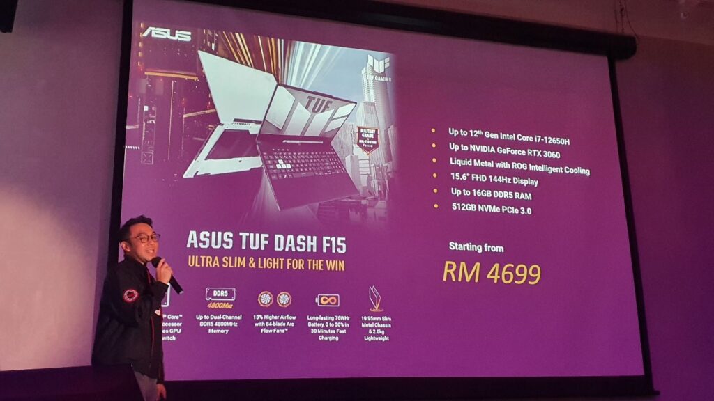 ASUS TUF Dash F15 2022 price