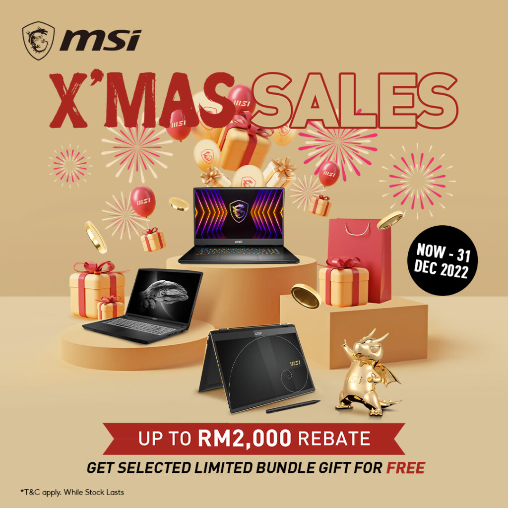 MSI Xmas 2022 sales box
