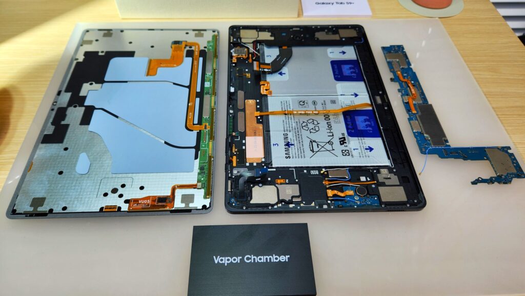 Samsung Galaxy Tab S9 series vapour chamber