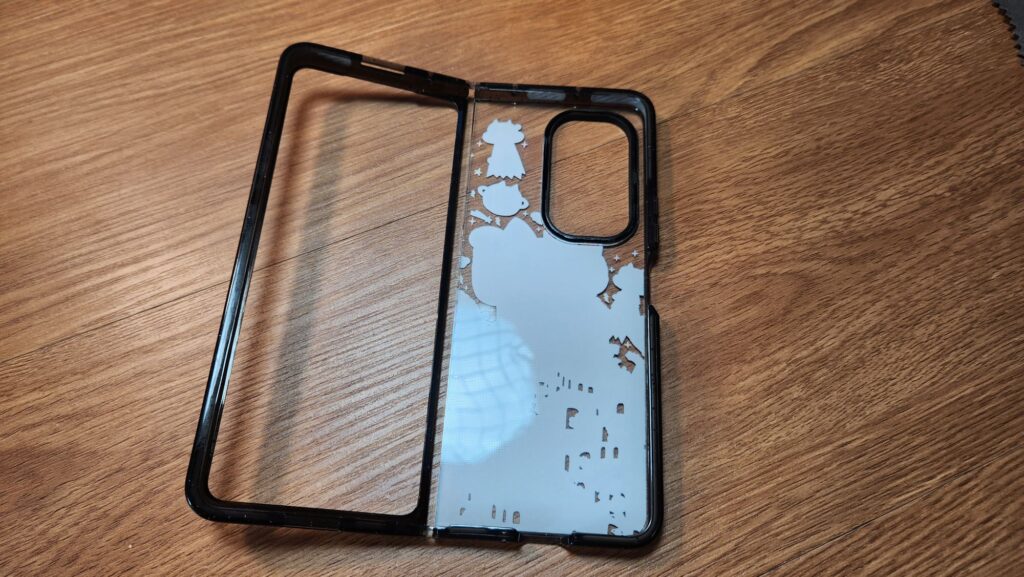Casetify Impact Case review Galaxy Z Fold5 interior