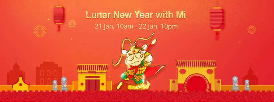 The Xiaomi Lunar New Year Sales are coming starting 10AM 21 January 1