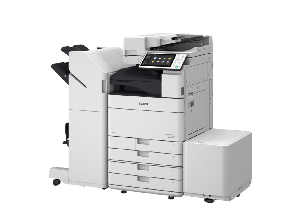 The C560 Multifunction printer with additional optional attachments 