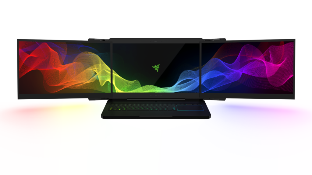 Razer’s Project Valerie concept gaming notebook packs THREE displays 3