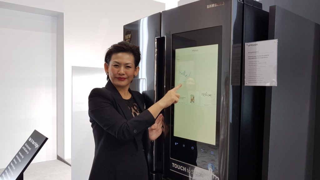 Samsung’s cool looking new Family Hub 2.0 fridge seen at SEA Forum 2017 4