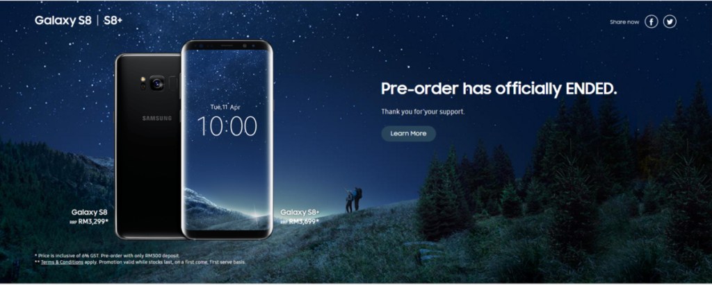 Samsung's 7000 preorders for Galaxy S8 and S8 Plus are completely sold out 9
