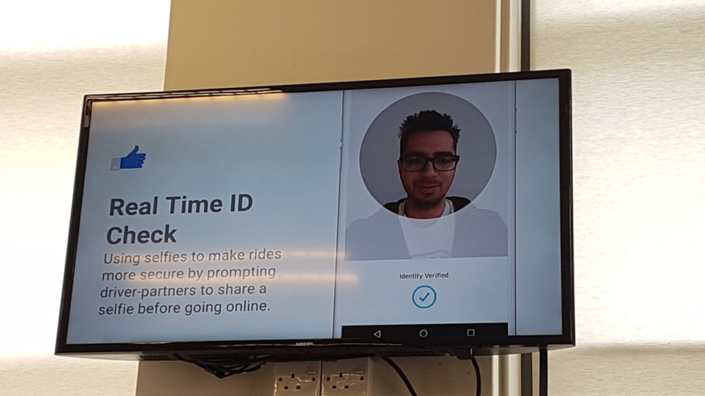 Uber presentation real time face check