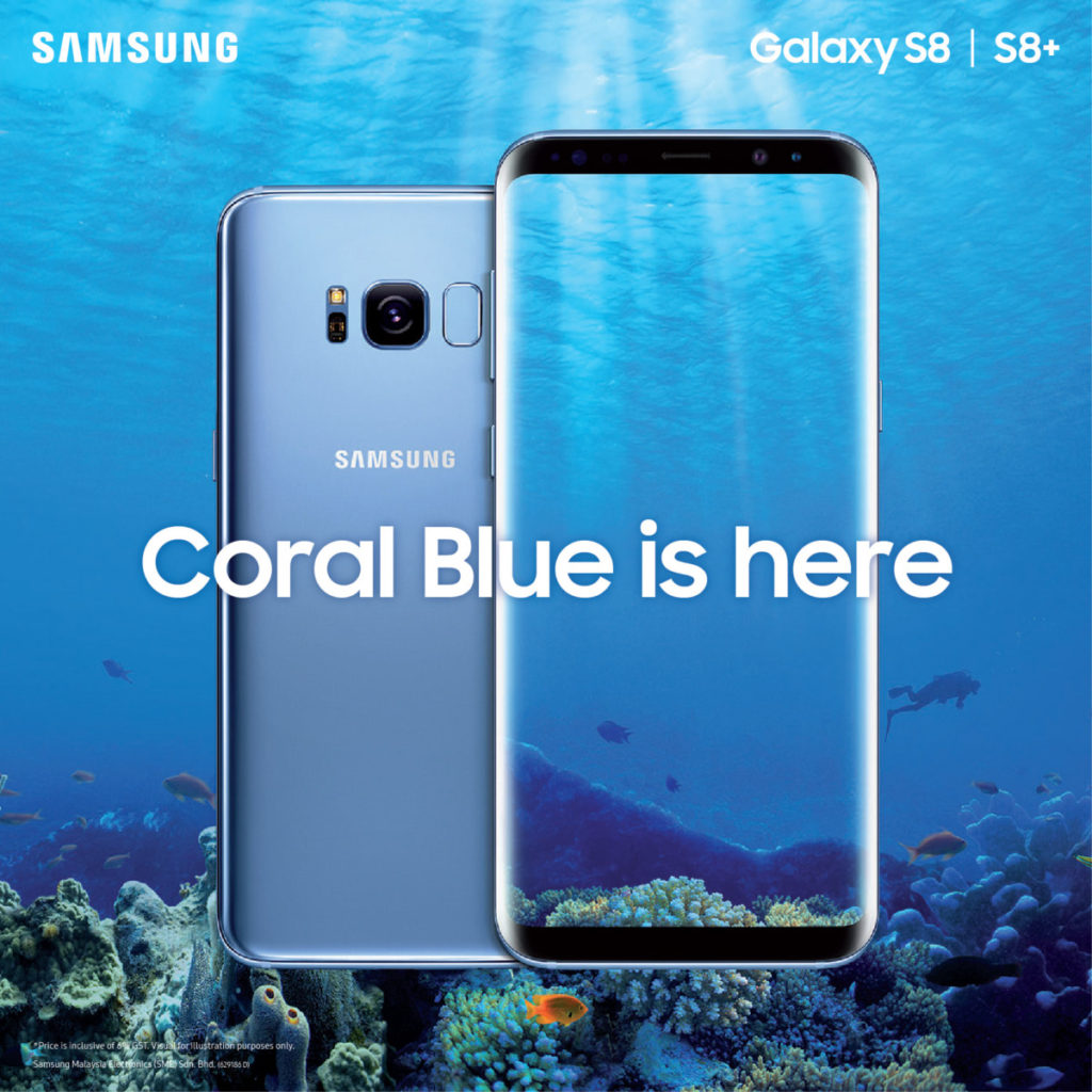 The Galaxy S8 and S8+ now come in Coral Blue 2