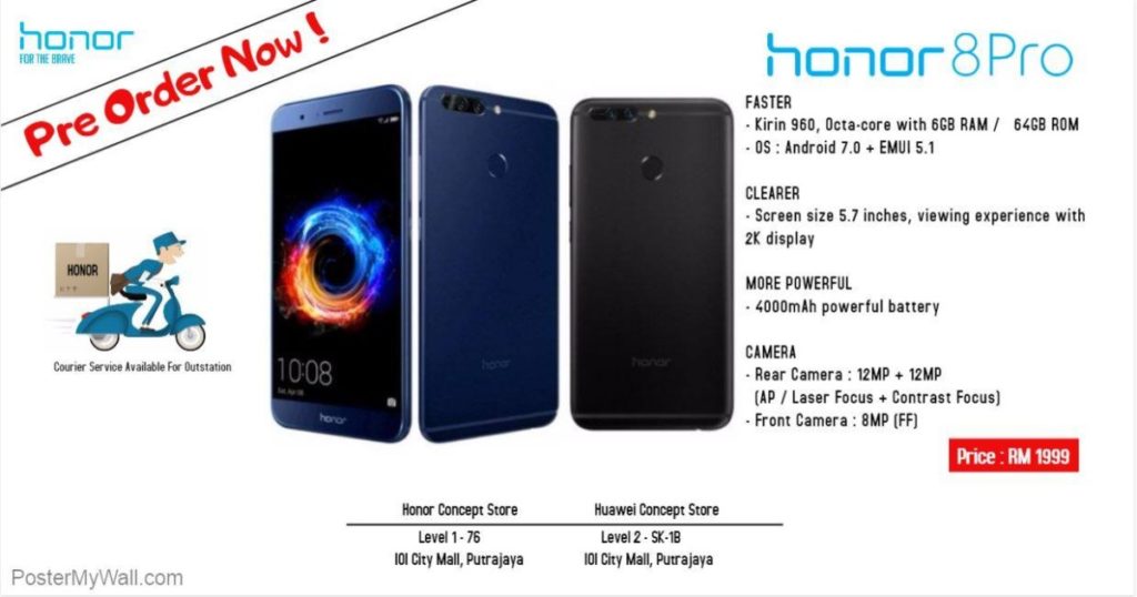 The Honor 8 Pro is coming to Malaysia with preorders priced at RM1,999 3
