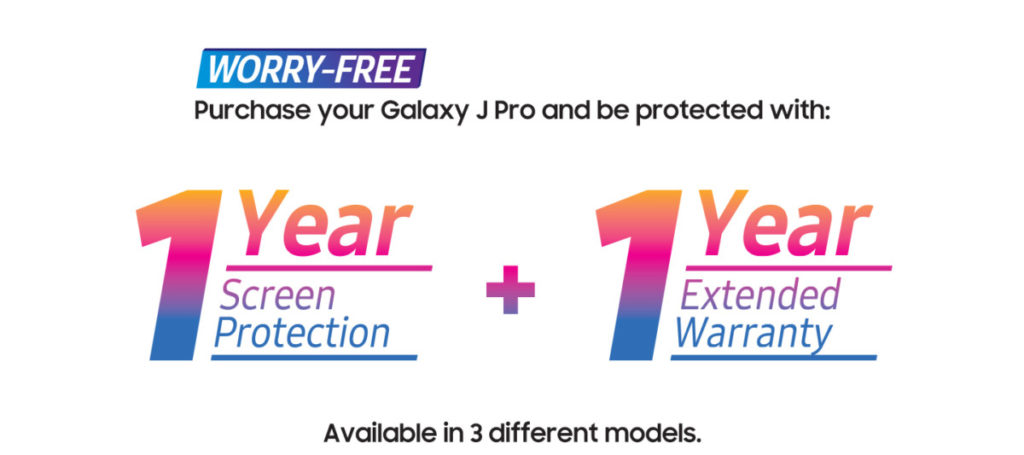 Samsung’s new budget Galaxy J-Pro series phones come with extended protection for free 2