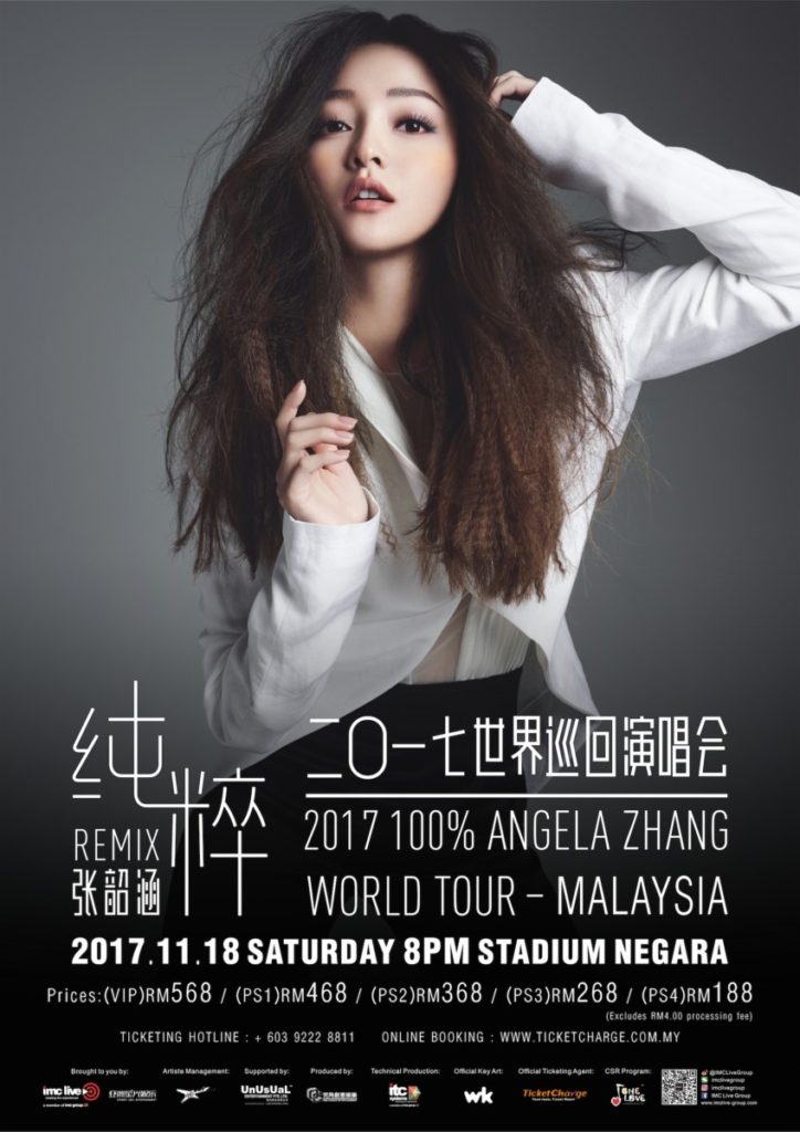 Angela Zhang is rocking Malaysia this November 2