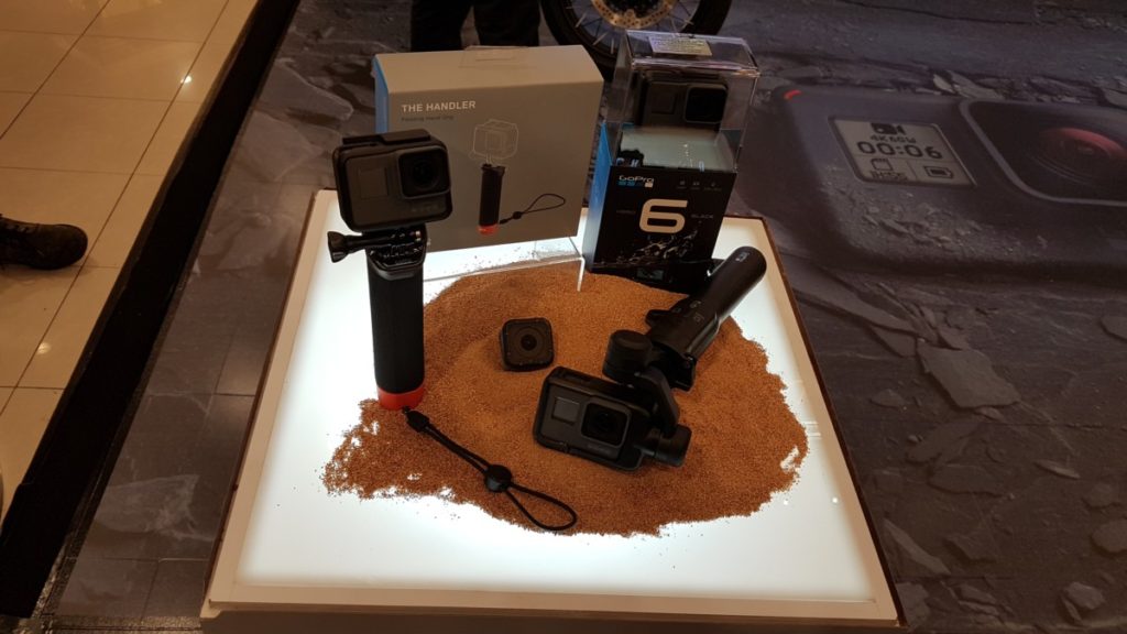 The GoPro Hero6 Black with a selection of mounts