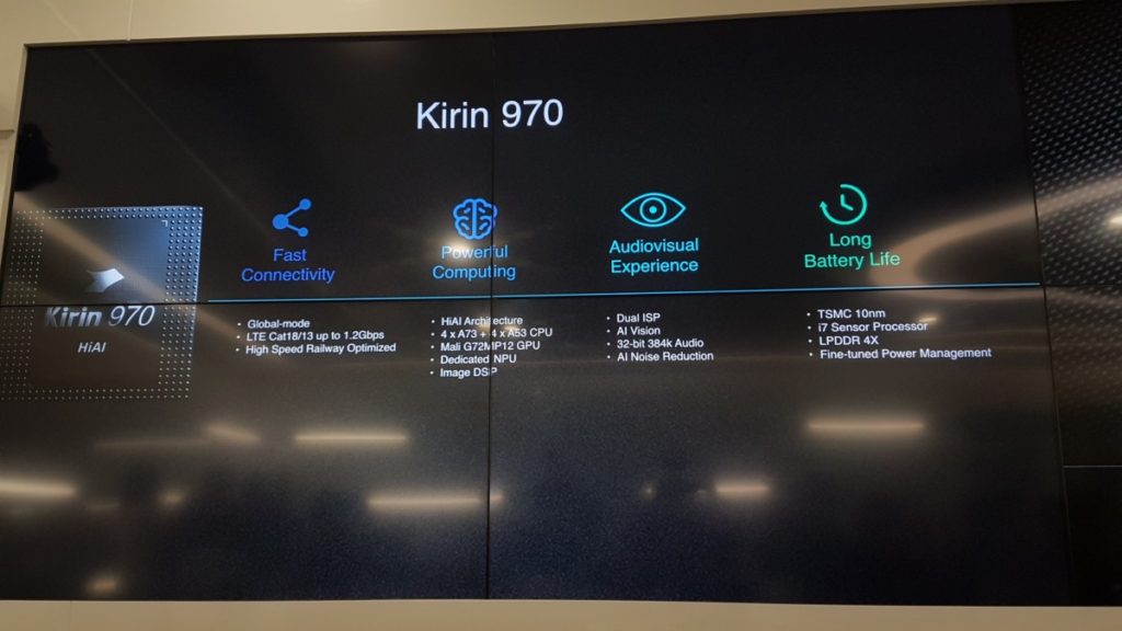 Huawei’s new Kirin 970 processor will integrate artificial intelligence and more 3