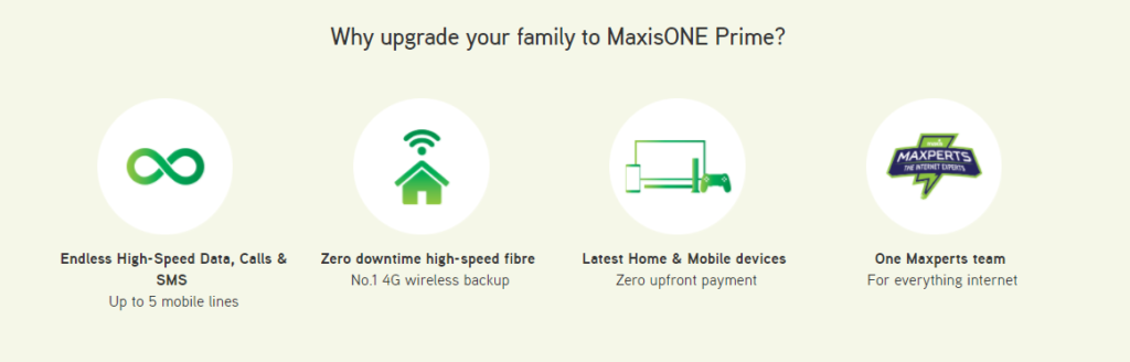 MaxisONE Prime plan offers unlimited data for the whole family from RM367 per month 2