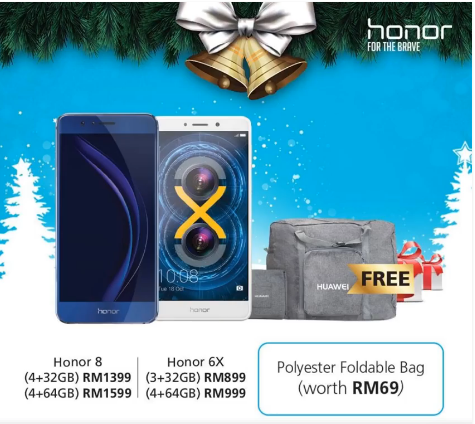 The honor 8 Pro is yours this Christmas for RM1,799 3