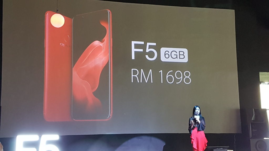 The OPPO F5 6GB is official and up for preorders at RM1698 4