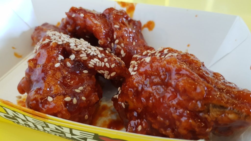 As it says on the tin, the Freaking Hot Nene Chicken is incredibly spicy