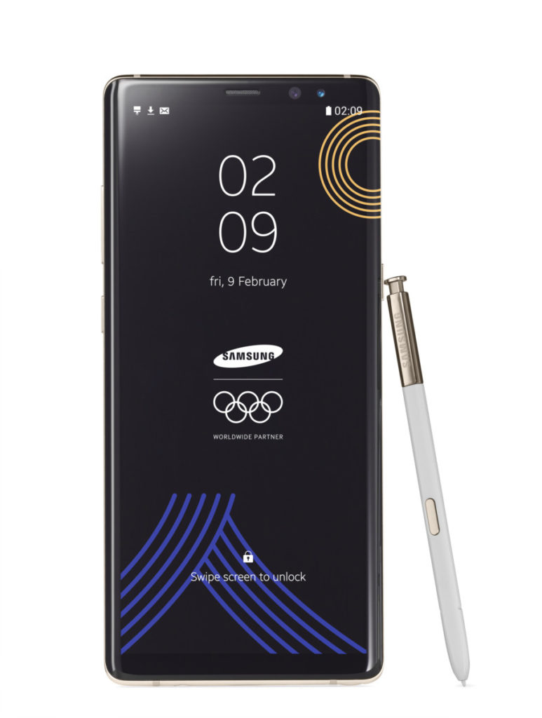 Galaxy Note8 Winter Olympics 2018 limited edition front