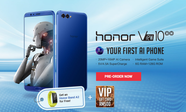 honor View10 launching in Malaysia for RM2,099 4