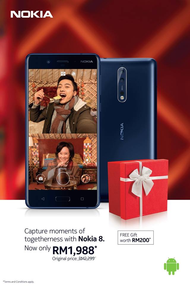 Nokia 8 promotion till 28 Feb 2018