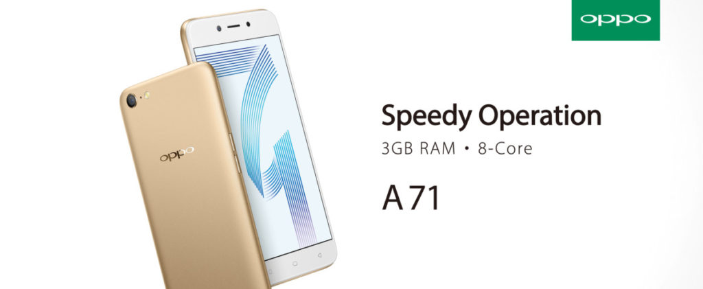 Dancing Oppo A71 in gold