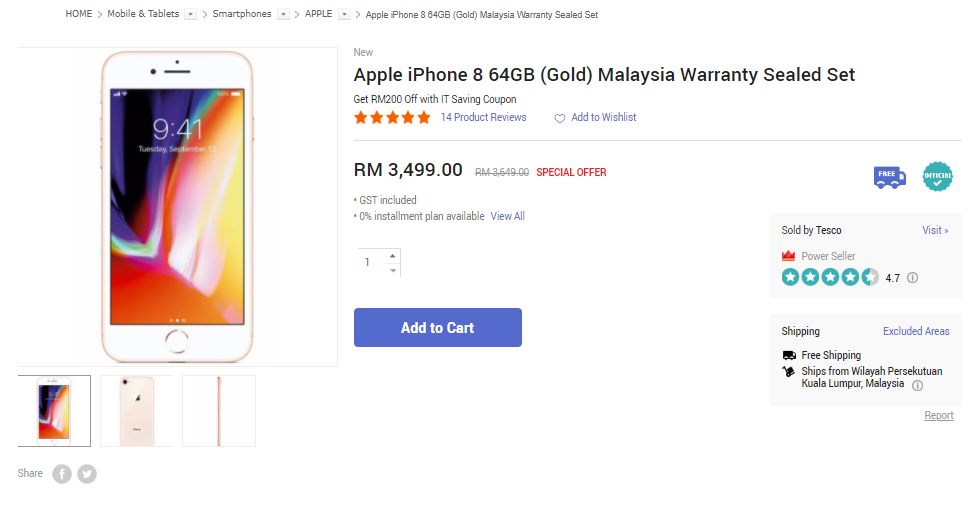 You can buy the iPhone 8 Plus for a shocking RM1,100 off 3